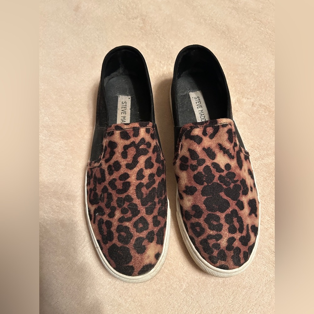 Steve Madden Animal Print Slip-On Shoes